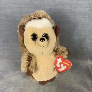 Ty Original Beanie Babies Ida Hedgehog 6" Plush Stuffed Animal With Swing Tag